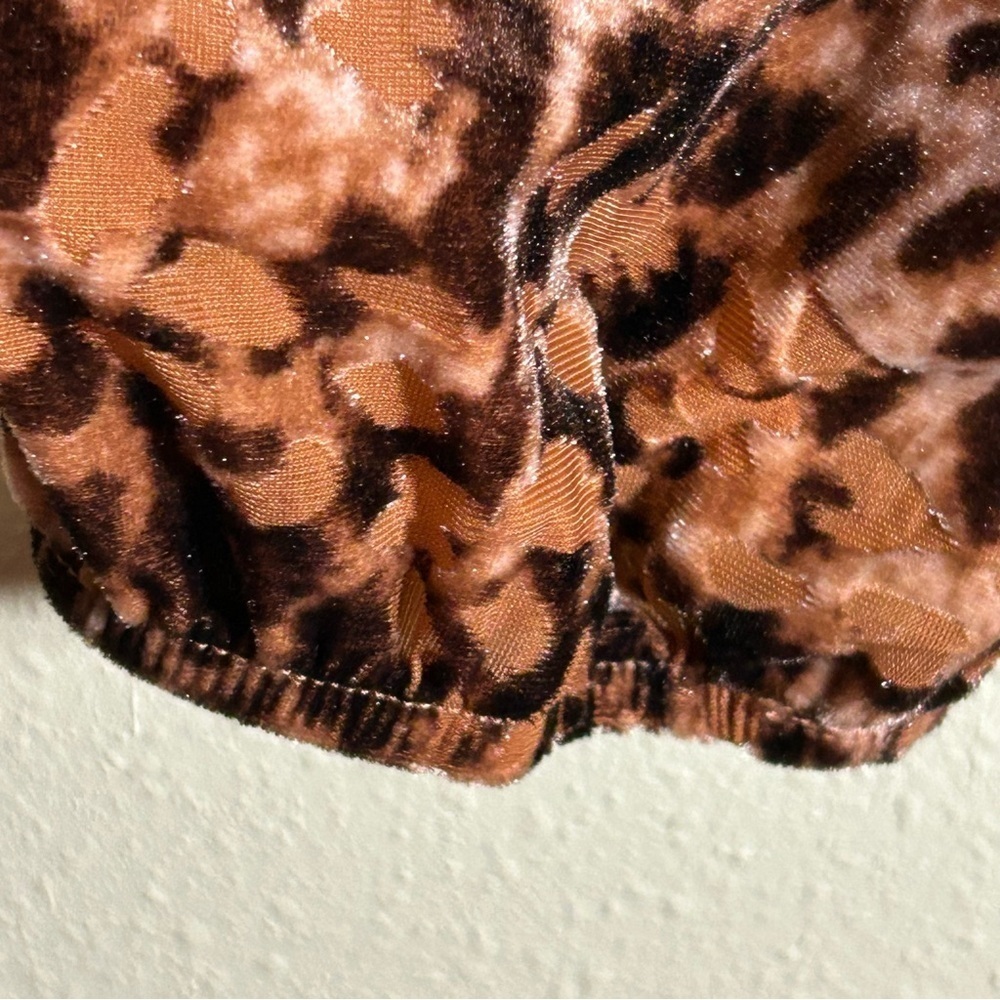 Nurture Westbound Plus Size 3X Faux Wrap Belt Dress Animal Print Velvet Burnout - Picture 12 of 16